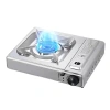 Portable outdoor stainless steel barbecue grill, folding gas stove, portable cassette stove, outdoor folding barbecue grill, portable gas stove, lightweight for picnics Item Picture
